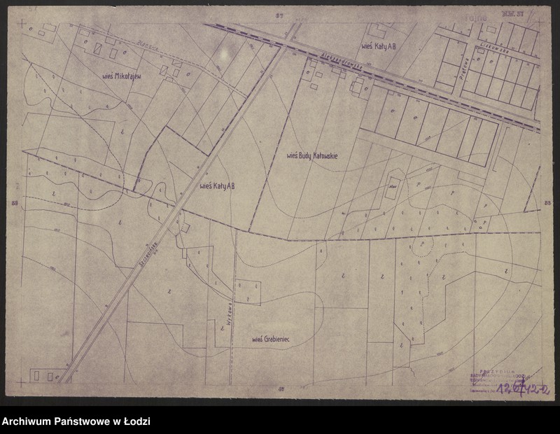 Obraz 2 z jednostki "Plan miasta Łodzi Sekcja NW 57"