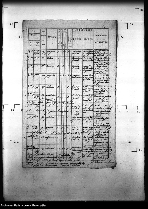 image.from.unit.number "[Kopie ksiąg metrykalnych parafii Pełniatycze z filiami Cząstkowice, Czelatyce, Roźwienica, Rożniatów, Rudołowice, Wola Roźwienicka (dekanat Pruchnik)]"