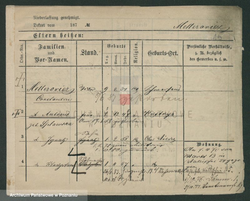 Obraz 17 z jednostki "Mellerke - Mencel"