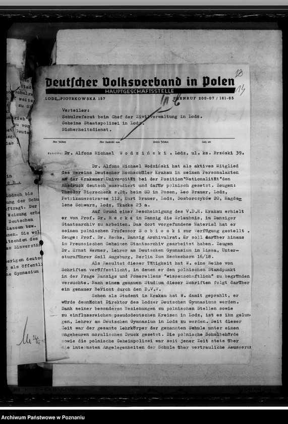 Obraz 19 z jednostki "Staatliche General von Briesen- Schule in Litzmannstadt (Łódź)"