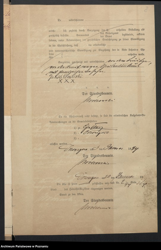 image.from.unit.number "Acta betreffend die Aufgebots-Verhandlungen enthaltend die Schriftstüke nur §§ 28 bis 35,38,43,45,bis 50 und andere."