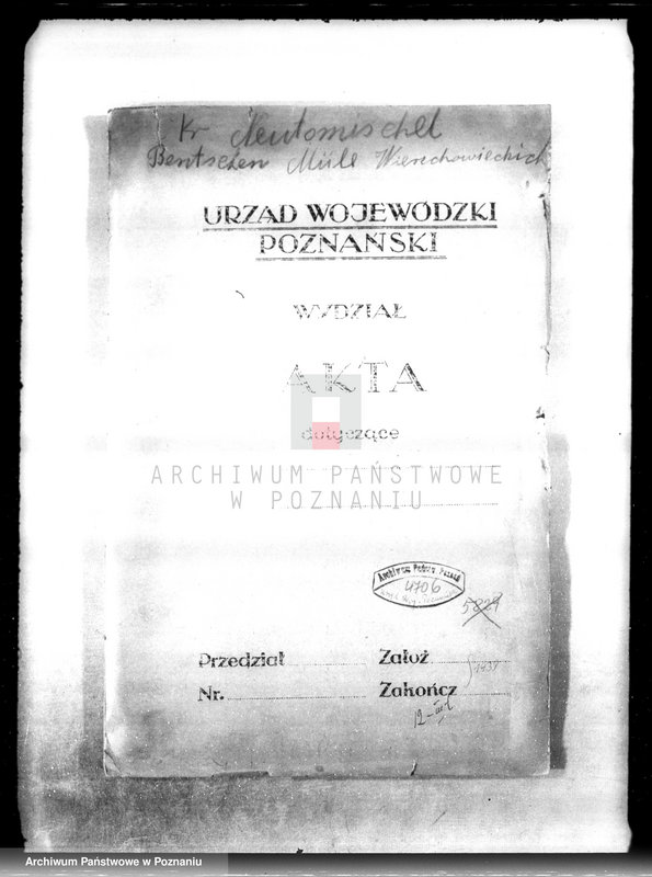 Obraz 4 z jednostki "Udzielenie zezwolenia na urządzenie młyna parowego W. i A. Wierzchowieckich w Zbąszyniu, pow. nowotomyski"