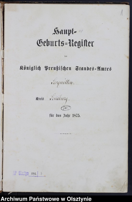image.from.unit.number "Haupt-Geburts-Register Nr 1 - 98"