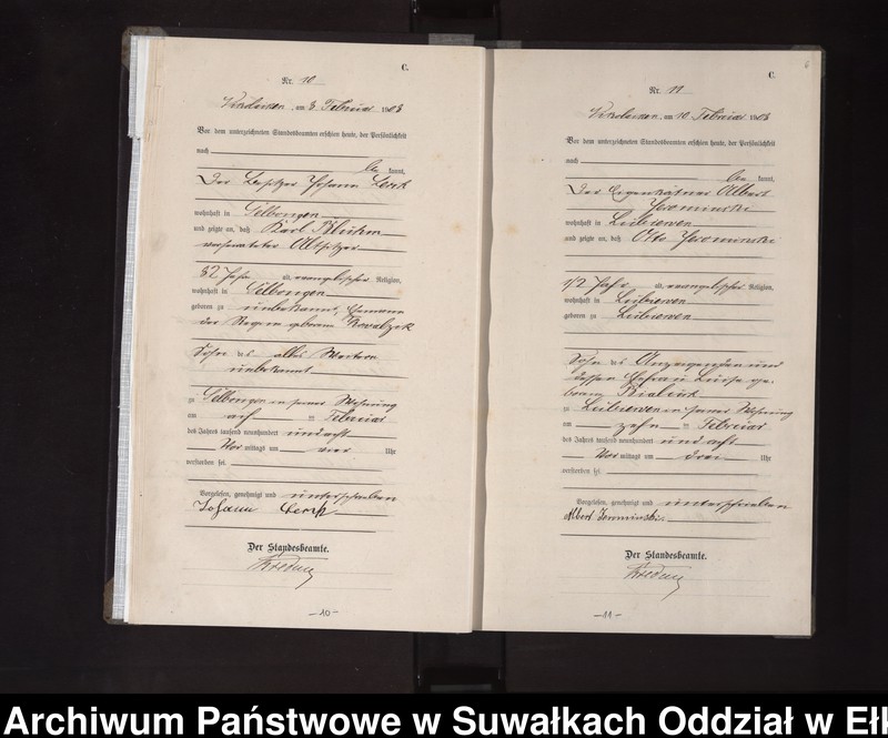 image.from.unit.number "Sterbe-Haupt-Register des Königlichen Preussischen Standes-Amtes Nikolaiken Kreis Sensburg"