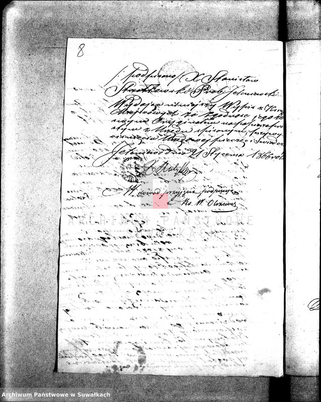 image.from.unit.number "Anneksa do Akt Zaślubionych Parafii Wigierskiej z Roku 1865."
