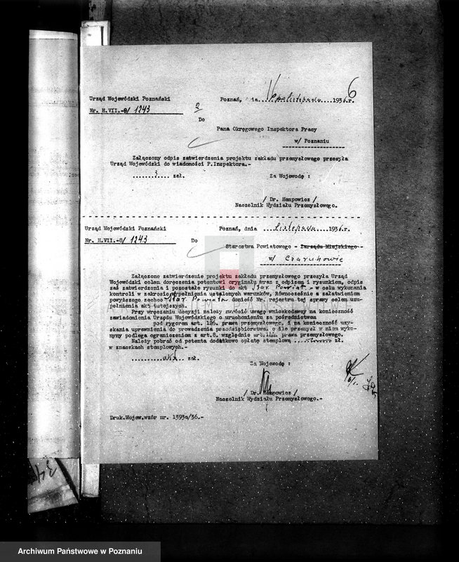 Obraz 10 z jednostki "Zatwierdzenie zakładu przemysłowego /rzeźnia i warsztat/ Jan Warnke, Gębice pow. czarnkowski"