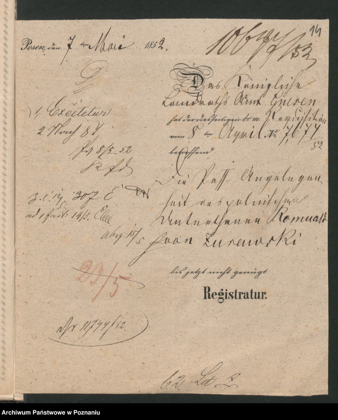 Obraz 20 z jednostki "A. betr. den polnischen Flüchtling Romuald Zorawski"