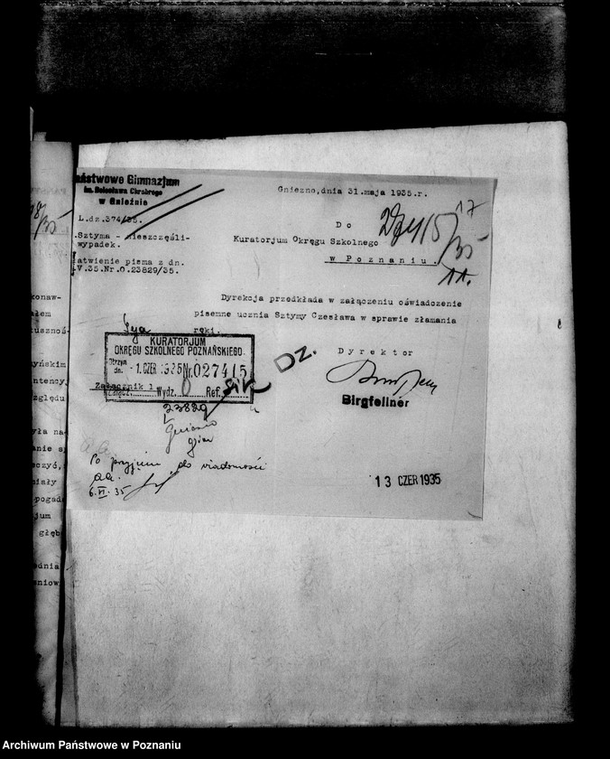 Obraz 19 z jednostki "Państwowe Gimnazjum imienia Bolesława Chrobrego- Gniezno"