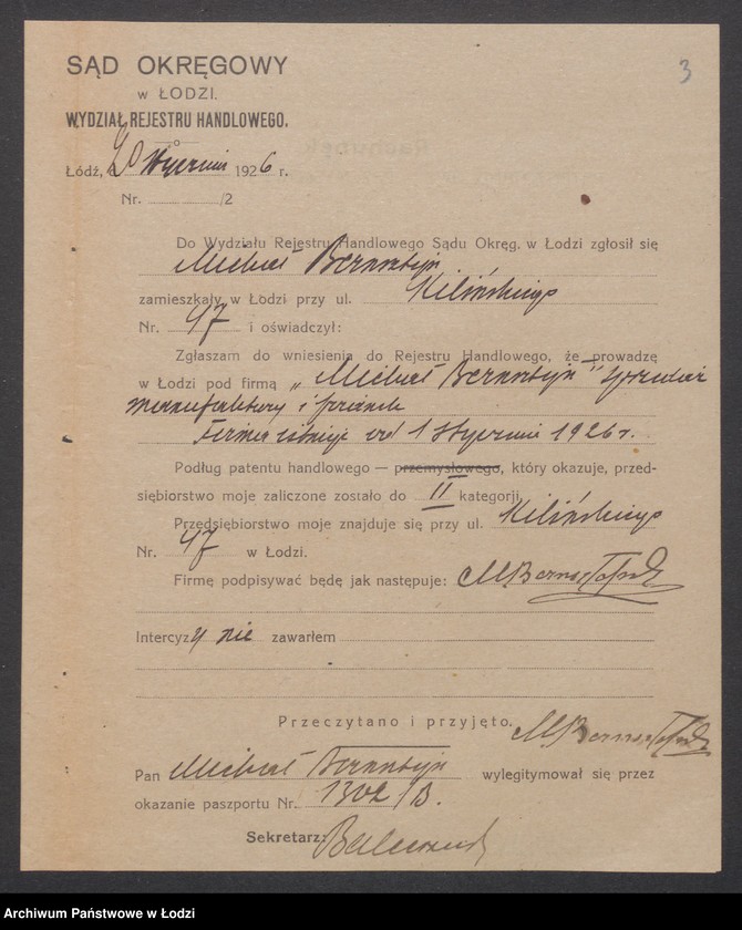 Obraz 5 z jednostki "Michał Bernsztejn – sprzedaż manufaktury i firanek"