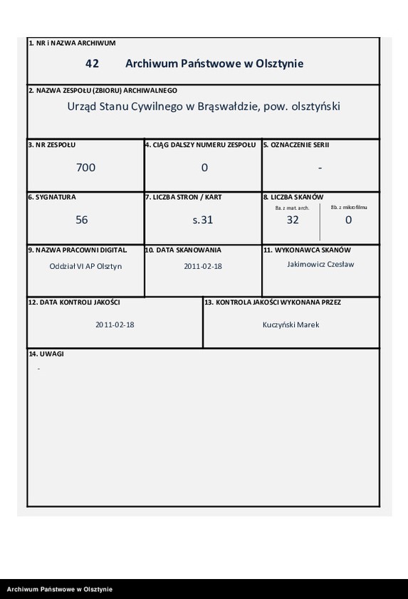 image.from.unit.number "Heiraths-Haupt-Register Nr 1 - 15"