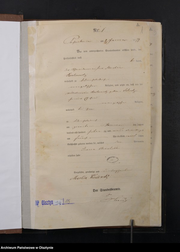 image.from.unit.number "Geburts-Haupt-Register Nr 1 - 226"