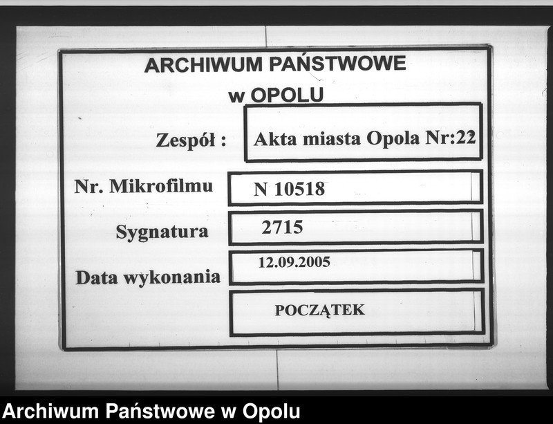 Obraz 1 z jednostki "Acta des Magistrats zu Oppeln betreffend: die Unterstützung der Familien eingezogener Landwehrmänner. de Anno 1848"