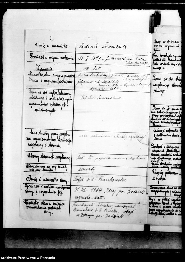 Obraz 5 z jednostki "Stosunki osobiste Ludwika Tomczaka burmistrza miasta Wielichowa"