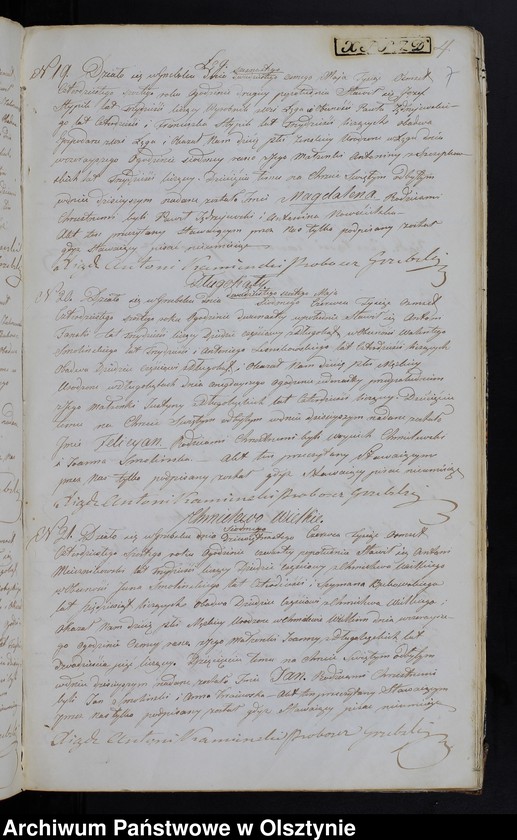 image.from.unit.number "Duplikat Aktów Urodzenia, Zaślubień, Zeyścia Parafii Grzebskiey za Rok 1846"