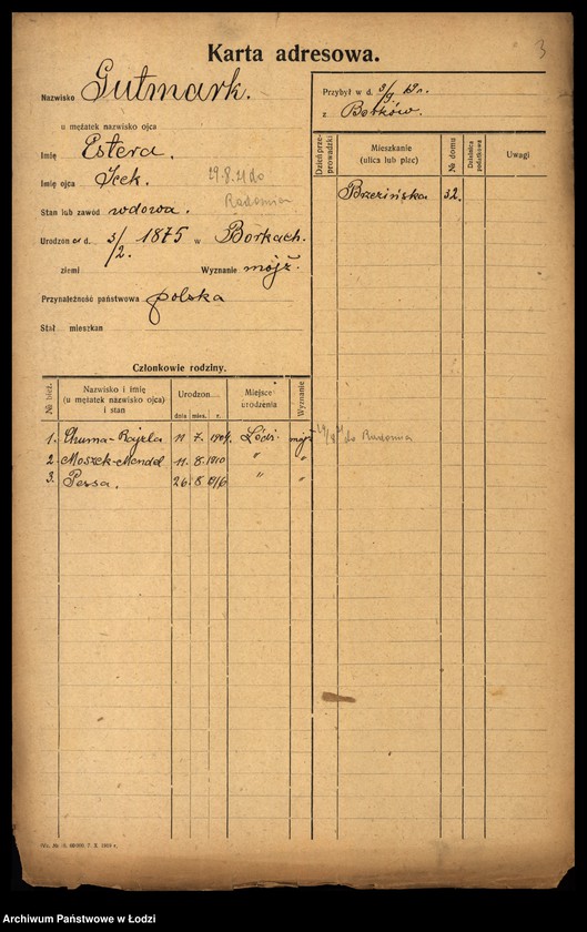 image.from.unit.number "[Spis ludności Łodzi] Gutmanowicz - Gzowski"