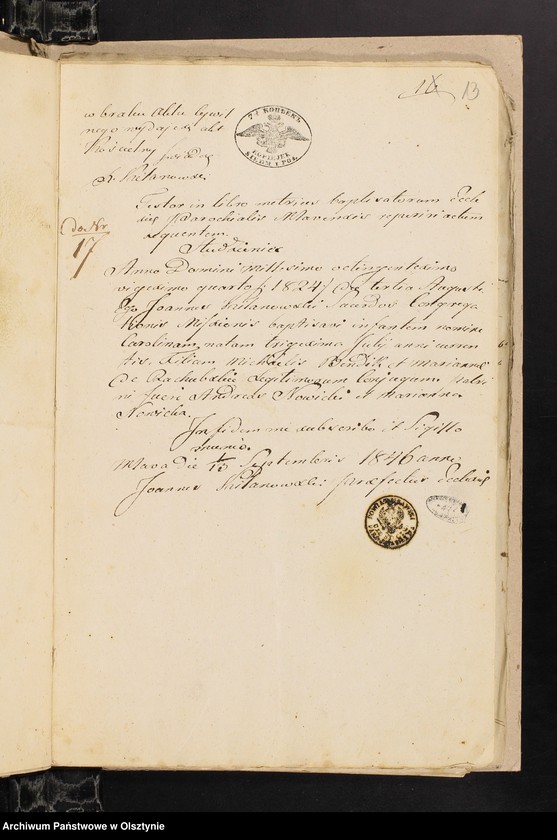 image.from.unit.number "Annexa z Parafij Janowieckieyz r[oku] 1846"