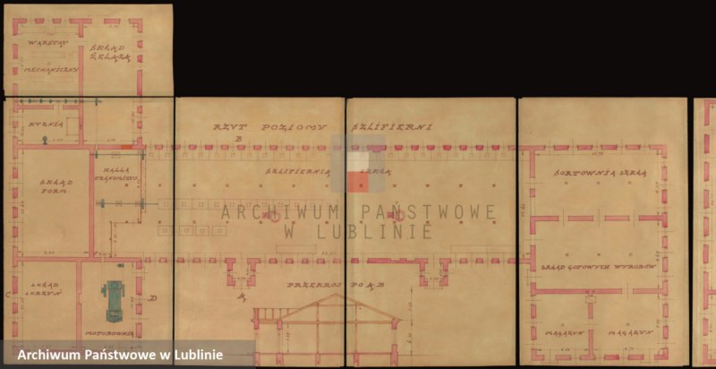 image.from.unit.number "[Projekt huty szklanej Spółdzielni Wytwórczej "Szklarnia" w Orzeszu, filia Ruda-Opalin, pow. chełmski]"