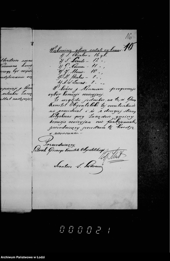 Obraz 19 z jednostki "Protokóły Zarządu Gminy Starozakonnych m. Łodzi [od 15 października 1914 r.]"