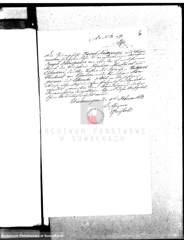 Obraz 10 z jednostki "Dowody wyz. Ewang. - augsb. Suawłki 1872"