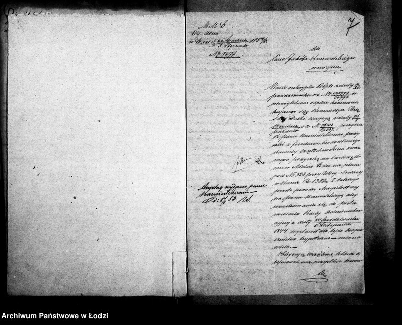 Obraz 10 z jednostki "Akta tyczące się pożyczki Jakuba Kamińskiego"