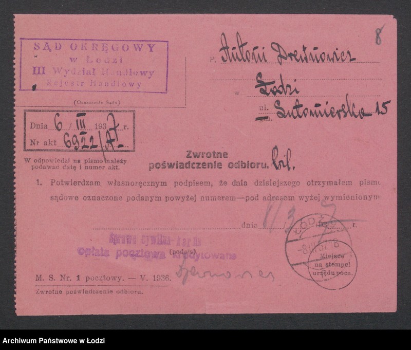 Obraz 10 z jednostki "Antoni Drewnowicz – sklep rzeźniczy"