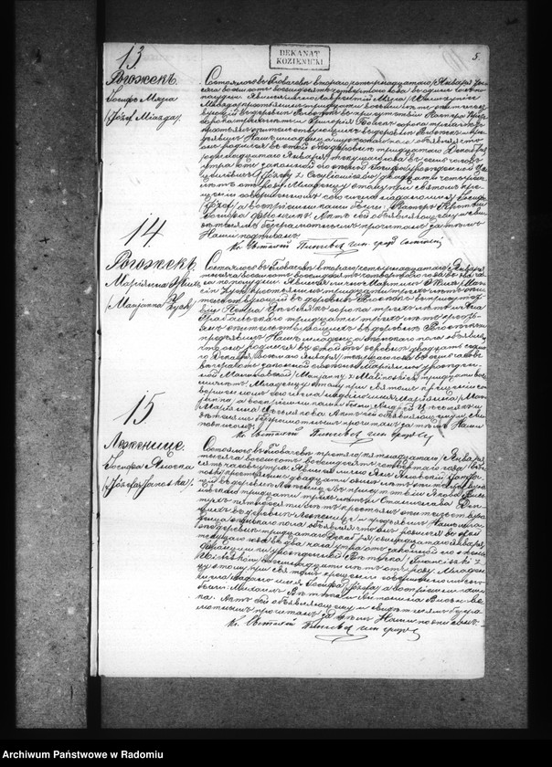 image.from.unit.number "[Duplikat akt urodzonych, zaślubionych i zmarłych parafii Głowaczów za 1884 rok]"