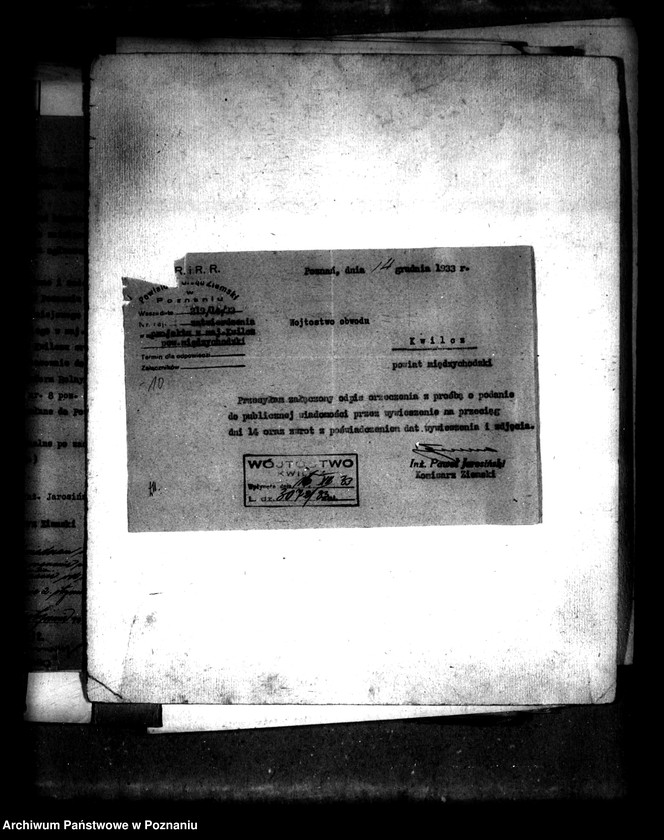 Obraz 14 z jednostki "Dodatkowy projekt parcelacyjny majątku Kwilcz powiatu międzychodzkiego"