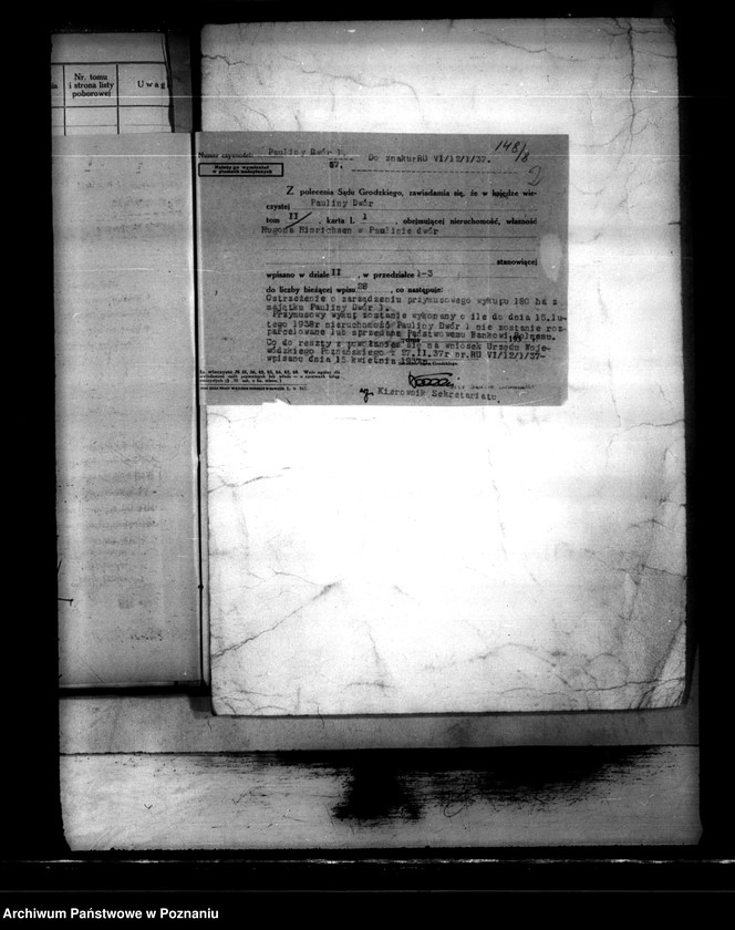 image.from.unit.number "Majętność Pauliny powiatu bydgoskiego przymusowy wykup"