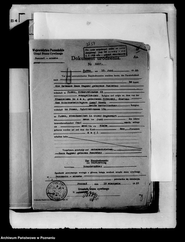 Obraz 10 z jednostki "Karol Rossa /sprawa obywatelstwa/"