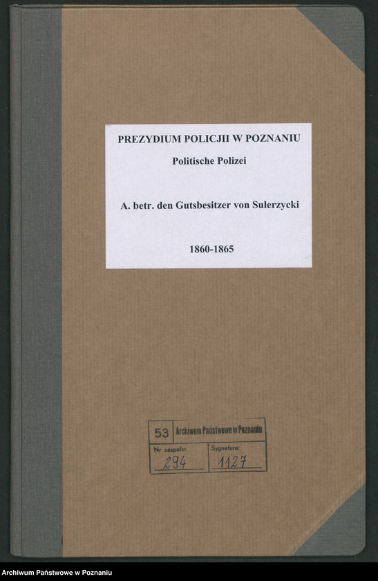 Obraz 2 z jednostki "A. betr. den Gutsbesitzer von Sulerzycki"