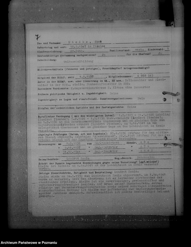 Obraz 11 z jednostki "Ernennungen und Versetzung der Angestellten"