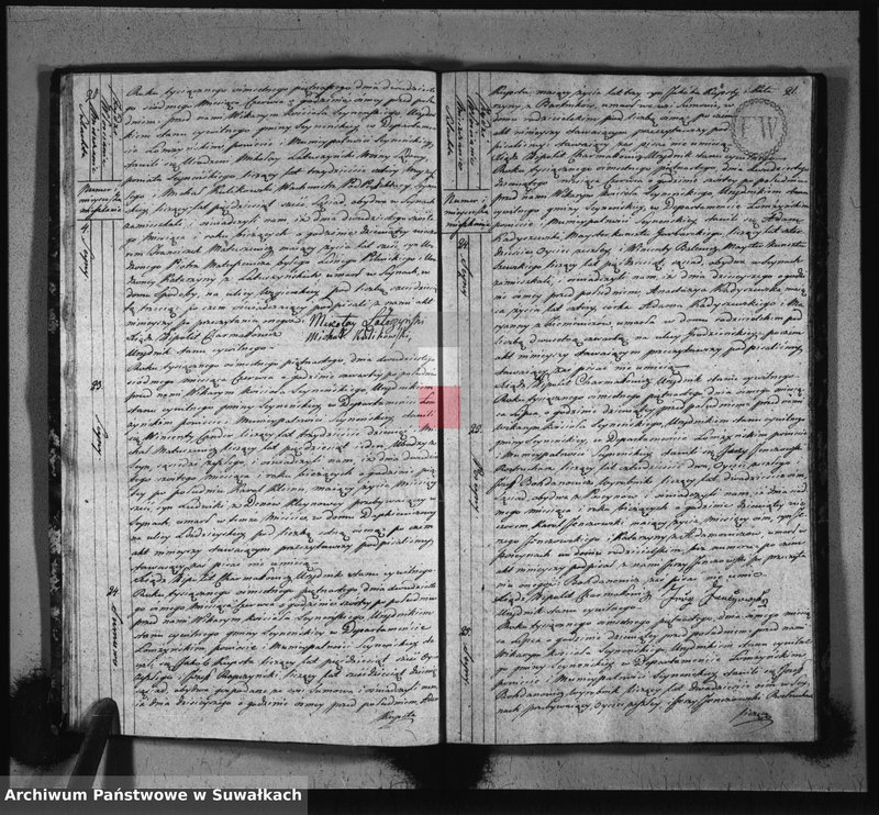 image.from.unit.number "Akta stanu cywilnego zeszłych w gminie seyneńskiey od 1-go stycznia 1815 roku."