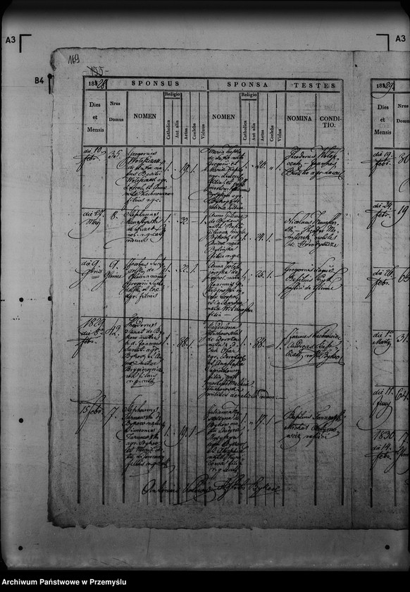 Obraz 10 z jednostki "[Kopie ksiąg metrykalnych parafii Byków z filiami Glinne, Ortynice (dekanat Łuka)]"