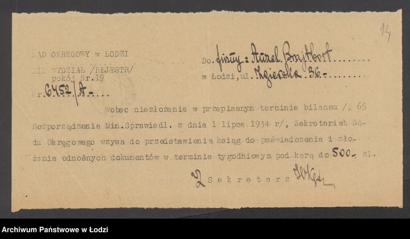 Obraz 16 z jednostki "Ajzel Brajtbort- sprzedaż mąki"