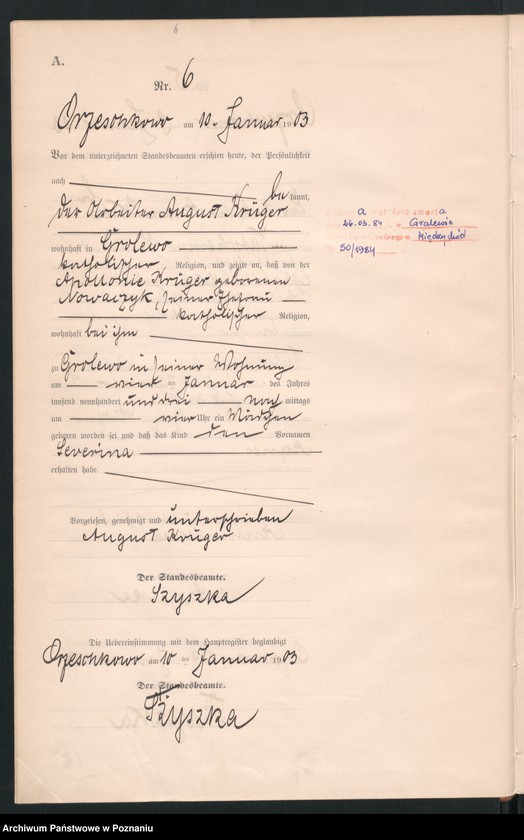 Obraz 9 z jednostki "Księga urodzeń"