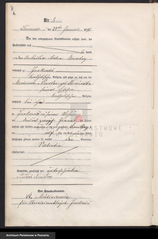 Obraz 11 z jednostki "Księga urodzeń"