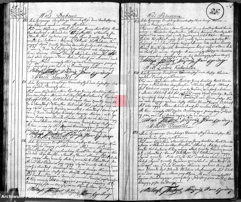 image.from.unit.number "Księga urzędnika stanu cywilnego gmniny suwalskiey zawierająca w sobie akta zejścia na rok 1819"