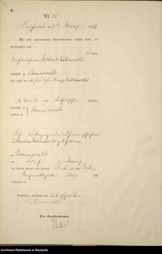 image.from.unit.number "Sterbe-Haupt-Register Nr 1 - 71"