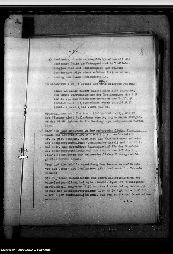 Obraz 12 z jednostki "Kostentragung der öffentlichen Fürsorge - Anstaltspflege"