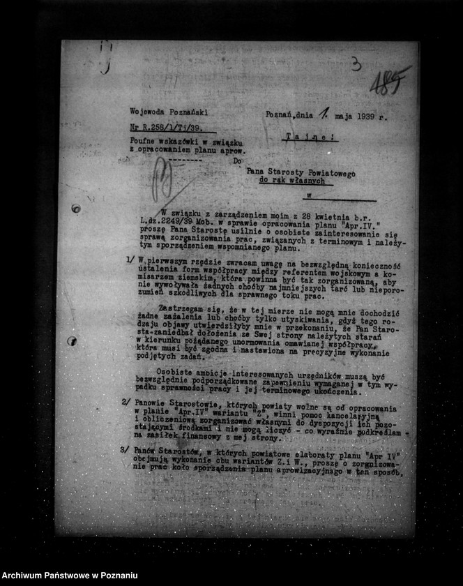 Obraz 7 z jednostki "/Powszechny obowiązek świadczeń rzeczowych i plany aprowizacyjne- generalia/"