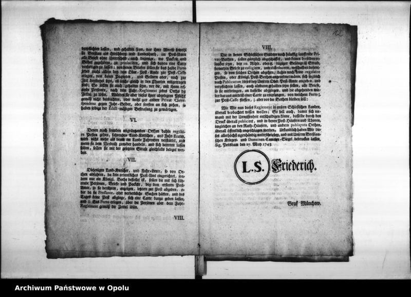 Obraz 12 z jednostki "Acta das Post Wesen betref[fend]"