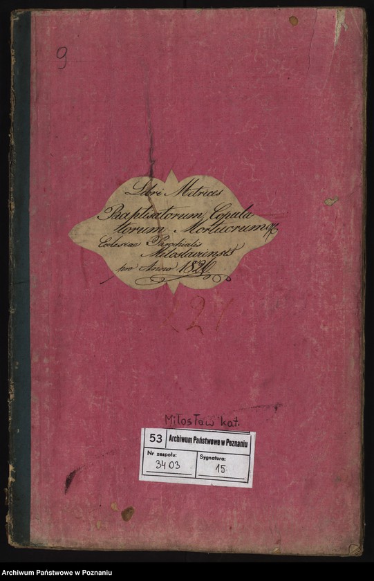 Obraz 2 z jednostki "Libri Metrices Baptisatorum, Copulatorum, Mortuorum"