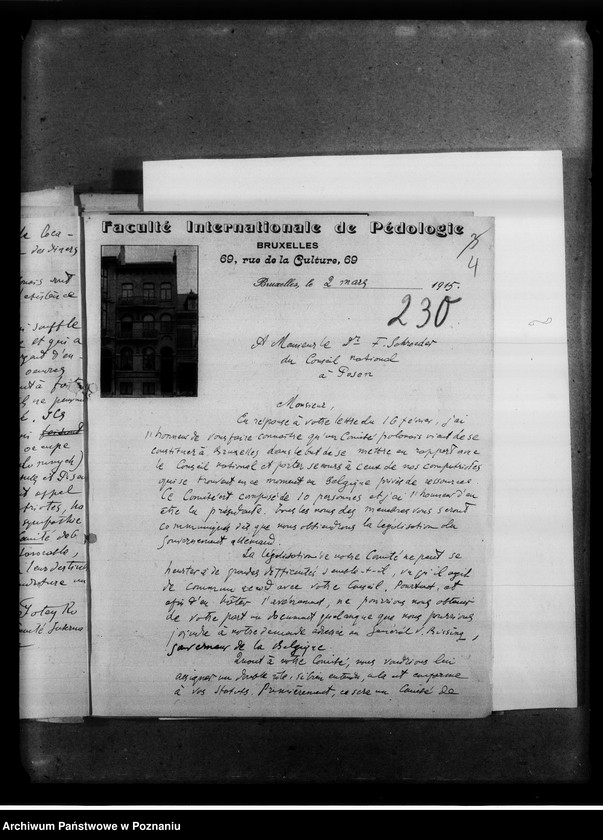 Obraz 8 z jednostki "Belgia - Komitet Pomocy Polakom w Belgii - sprawozdania i korespondencja."
