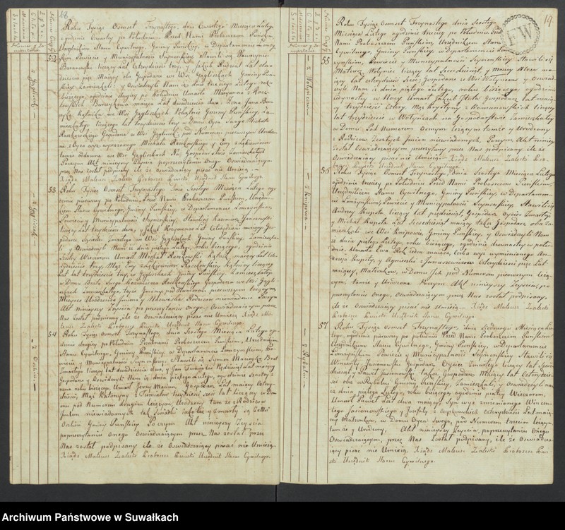 image.from.unit.number "Akta zeszłych gminy puńskiey od 1-go stycznia do dnia ostatniego grudnia 1813 roku."