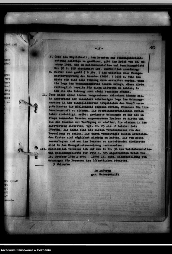 Obraz 14 z jednostki "Bestimmungen über die Beschaffung von Wohnungen für Behördenbedienstete."