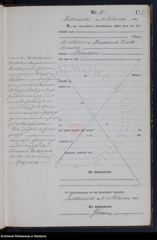 image.from.unit.number "Sterbe-Neben-Register Nr 1 - 91"