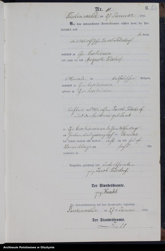 image.from.unit.number "Sterbe-Neben-Register Nr 1 - 207"