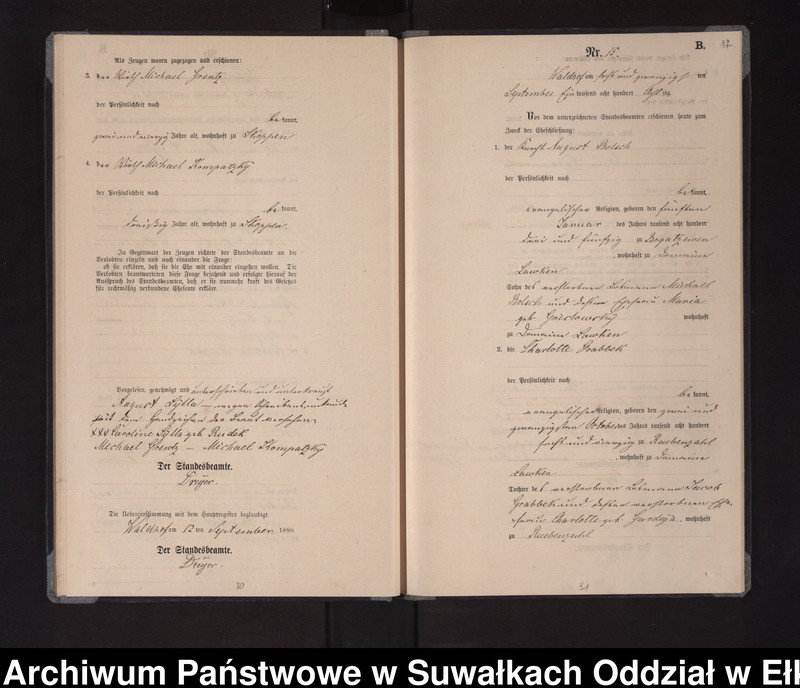 image.from.unit.number "Heiraths-Neben-Register des Königlich Preussischen Standes-Amtes Orlen Kreis Loetzen"