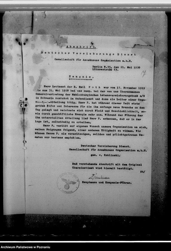 Obraz 11 z jednostki "Poth, Emil - burmistrz"