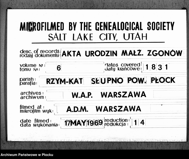 image.from.unit.number "Akta urodzeń, małżeństw i zgonów"